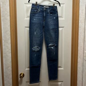 721 Levi High Rise Skinny Jeans